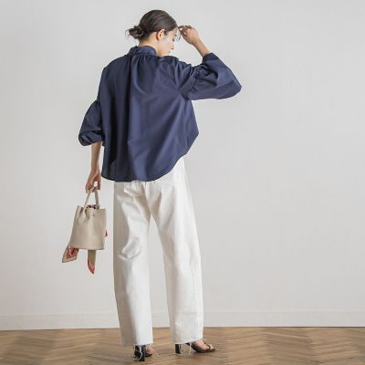 ライトタンブラーボウタイブラウス≪洗濯機で洗える≫