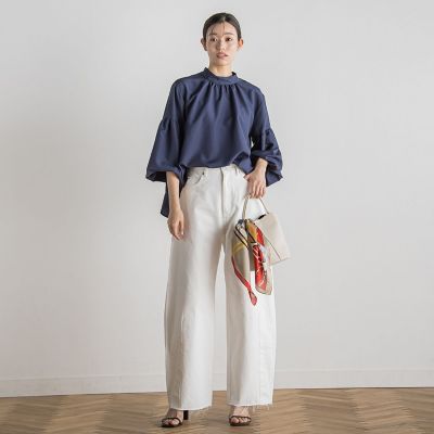 ライトタンブラーボウタイブラウス≪洗濯機で洗える≫