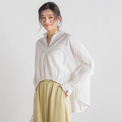 ドロワット ロートレアモン Droite lautreamont 【WEB限定】ストライプショートシャツ≪洗濯機で洗える≫ （ピンク） WEB限定】ストライプショートシャツ≪洗濯機で洗える