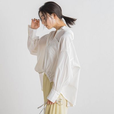 WEB限定】ストライプショートシャツ≪洗濯機で洗える