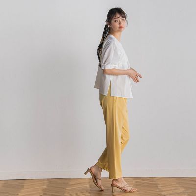 【WEB限定】カラミタンブラーリボンブラウス≪手洗い可能≫ Droitelautreamont｜【WEB限定】カラミタンブラーリボンブラウス