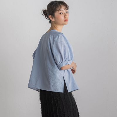 ブラウス シャツ 「WEB限定」カラミタンブラーリボンブラウス「手洗い可能」 レディース WEB限定】カラミタンブラーリボンブラウス≪手洗い可能