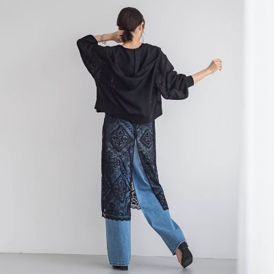 変わり織りメッシュパーカー≪手洗い可能≫