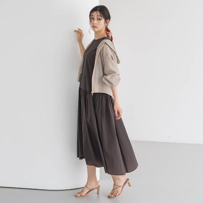 変わり織りメッシュパーカー≪手洗い可能≫