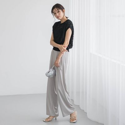 シアーカットジャガードブラウス≪洗濯機で洗える≫