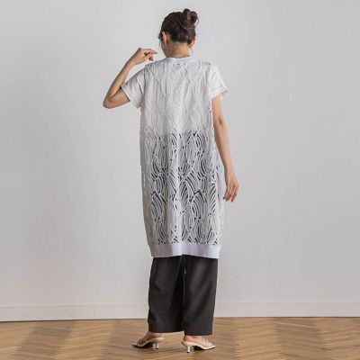 刺繍レースジレ≪手洗い可能≫