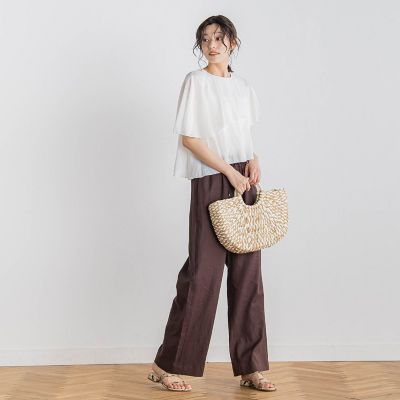【ＷＥＢ限定】気流染めティアードブラウス≪手洗い可能≫