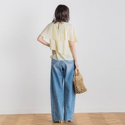【ＷＥＢ限定】気流染めティアードブラウス≪手洗い可能≫