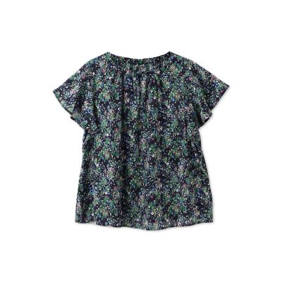 【ＷＥＢ限定】フラワープリントブラウス≪手洗い可能≫