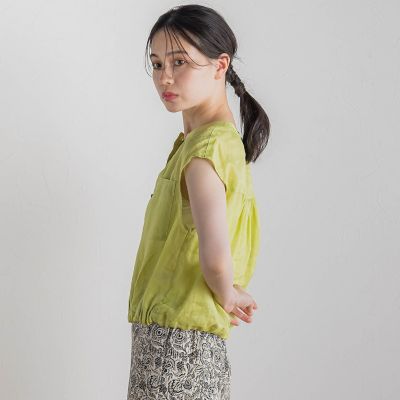 リネンドロストノースリブラウス≪手洗い可能≫