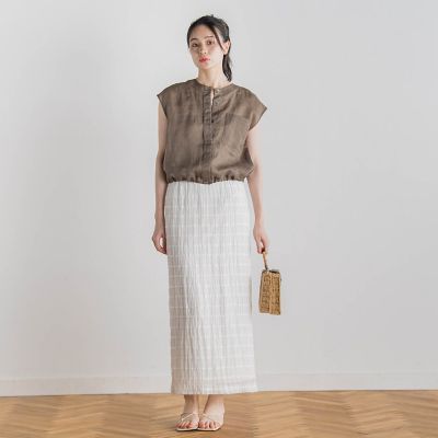 リネンドロストノースリブラウス≪手洗い可能≫