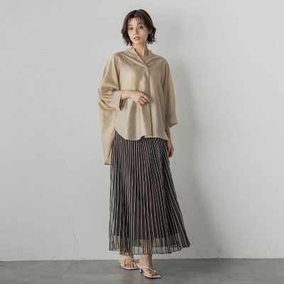 セミシアースキッパーブラウス≪洗濯機で洗える≫ | Droite