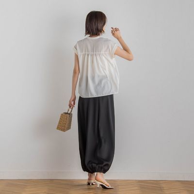 【ＷＥＢ限定】コットンライクローンブラウス≪手洗い可能≫