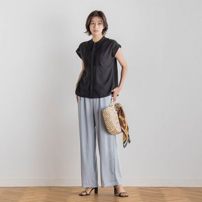 【ＷＥＢ限定】コットンライクローンブラウス≪手洗い可能≫