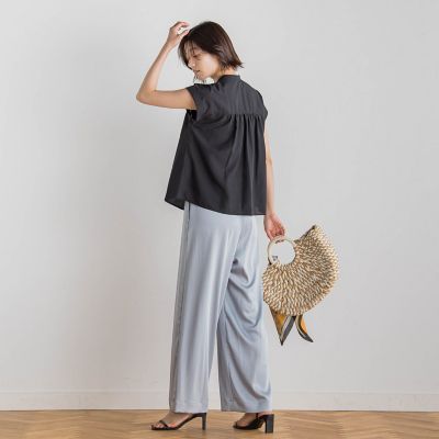 【ＷＥＢ限定】コットンライクローンブラウス≪手洗い可能≫