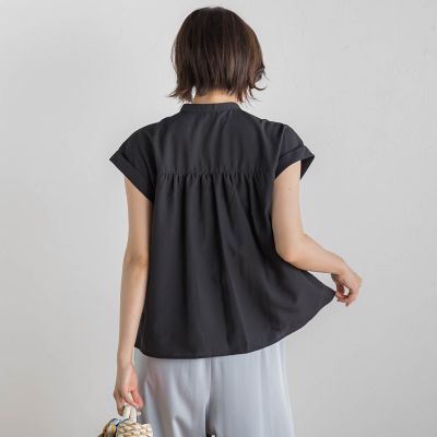 【ＷＥＢ限定】コットンライクローンブラウス≪手洗い可能≫