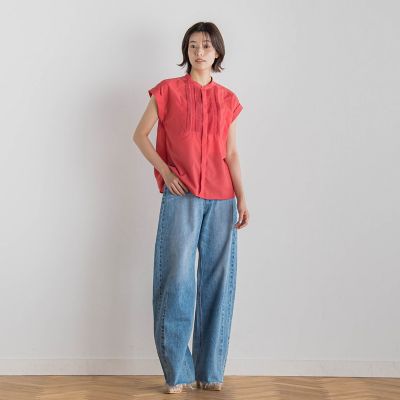 【ＷＥＢ限定】コットンライクローンブラウス≪手洗い可能≫