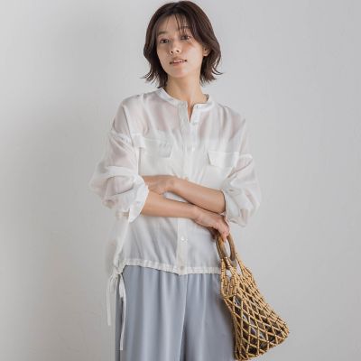 セミシアードロストブラウス≪手洗い可能≫