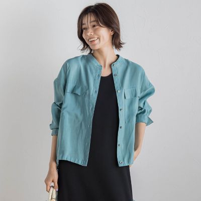 ＜Droite lautreamont (Women)＞セミシアードロストブラウス≪手洗い可能≫