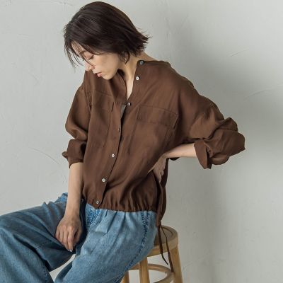 セミシアードロストブラウス≪手洗い可能≫