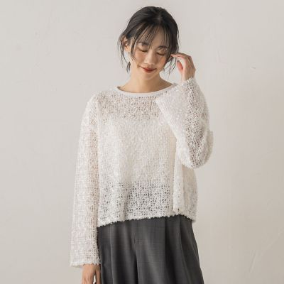 フェザーチュールモールブラウス≪手洗い可能≫ | Droite lautreamont