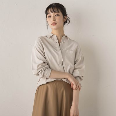 Droite lautreamont (Women)/ドロワットロートレアモン E/Nピーチシャツ&#8810;手洗い可能&#8811; 02オフホワイト トップス【三越伊勢丹/公式】