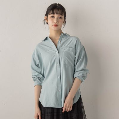 Droite lautreamont (Women)/ドロワットロートレアモン E/Nピーチシャツ&#8810;手洗い可能&#8811; 07ブルー トップス【三越伊勢丹/公式】