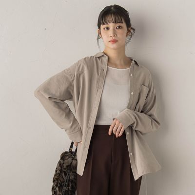 Droite lautreamont (Women)/ドロワットロートレアモン E/Nピーチシャツ&#8810;手洗い可能&#8811; 12ベージュ トップス【三越伊勢丹/公式】