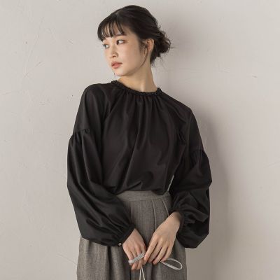 Droite lautreamont (Women)/ドロワットロートレアモン ブレードブラウス&#8810;洗濯機で洗える&#8811; 04ブラック トップス【三越伊勢丹/公式】