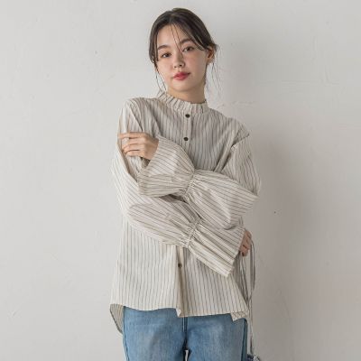 襟フリルブラウス≪洗濯機で洗える≫ | Droite lautreamont (Women