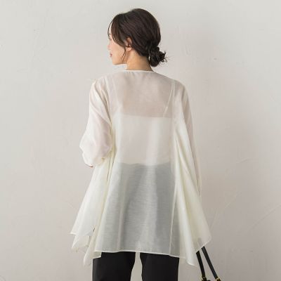 ヘムフレアシアーチュニックブラウス | Droite lautreamont (Women