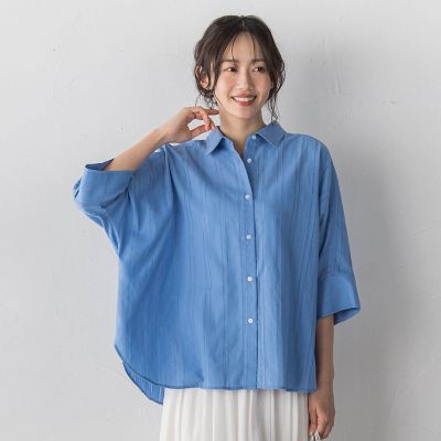 WEB限定】T／Cストライプブラウス | Droite lautreamont (Women