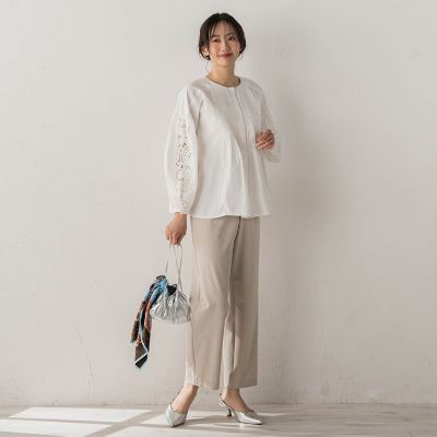 フラワーエンブロイダリーブラウス | Droite lautreamont (Women