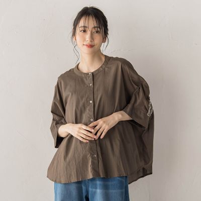 キャンブリックバック刺繍ブラウス | Droite lautreamont (Women