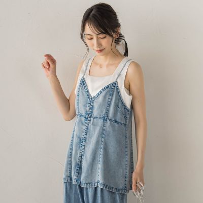 Air DENIM キャミビスチェ | Droite lautreamont (Women
