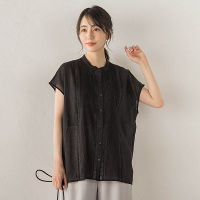 コットンボイルソフトローンブラウス | Droite lautreamont (Women