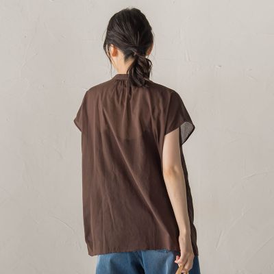 コットンボイルソフトローンブラウス | Droite lautreamont (Women