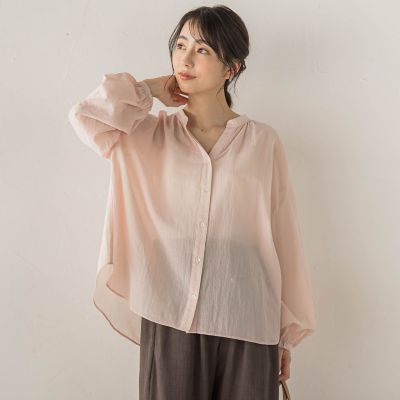 スキッパーギャザーブラウス | Droite lautreamont (Women)/ドロワット 