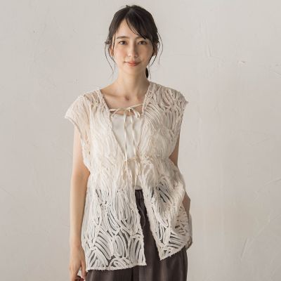 チュールコード刺繍ビスチェ | Droite lautreamont (Women)/ドロワット