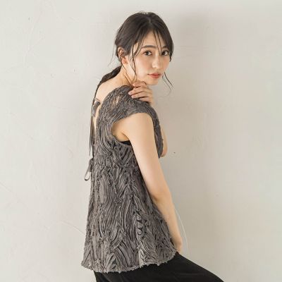 チュールコード刺繍ビスチェ | Droite lautreamont (Women)/ドロワット