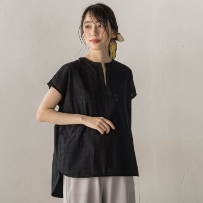 WEB限定】異素材ドッキングブラウス | Droite lautreamont (Women
