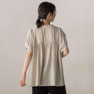 WEB限定】キーネックレース切替ブラウス | Droite lautreamont