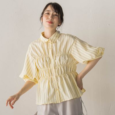 楽天市場】シャーリングパフスリーブの通販