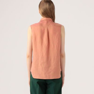 ＣＡＢａＮ　リネンシャンブレー　ノースリーブボザムシャツ