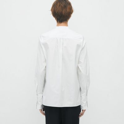 ＣＡＢａＮ　コットンブロードコンビ　ダブルボタンシャツ