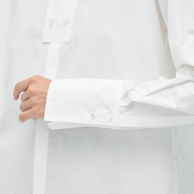 ＣＡＢａＮ　コットンブロードコンビ　ダブルボタンシャツ