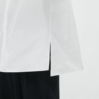 ＣＡＢａＮ　コットンブロードコンビ　ダブルボタンシャツ