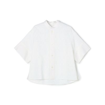 ＜CABaN＞ＣＡＢａＮ　コットンスクエアレース　ハーフスリーブシャツ