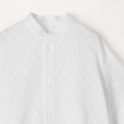 ＣＡＢａＮ　コットンスクエアレース　ハーフスリーブシャツ