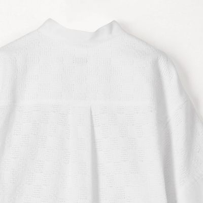 ＣＡＢａＮ　コットンスクエアレース　ハーフスリーブシャツ